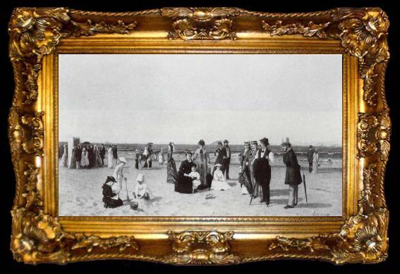 framed  Samuel S. Carr Strandszene, ta009-2